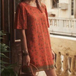 Sezane Fanny Dress Silk Floral Size 34